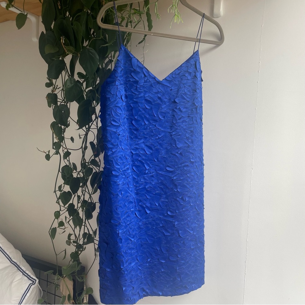 Cobalt Blue Lasercut and Embroidered COS Formal Dress Size 8